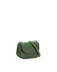 Borsa a tracolla da donna 100% pelle 5515-Verde I Fratelli