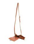 Borsa a tracolla da donna Vera pelle 5516-Cognac I Fratelli