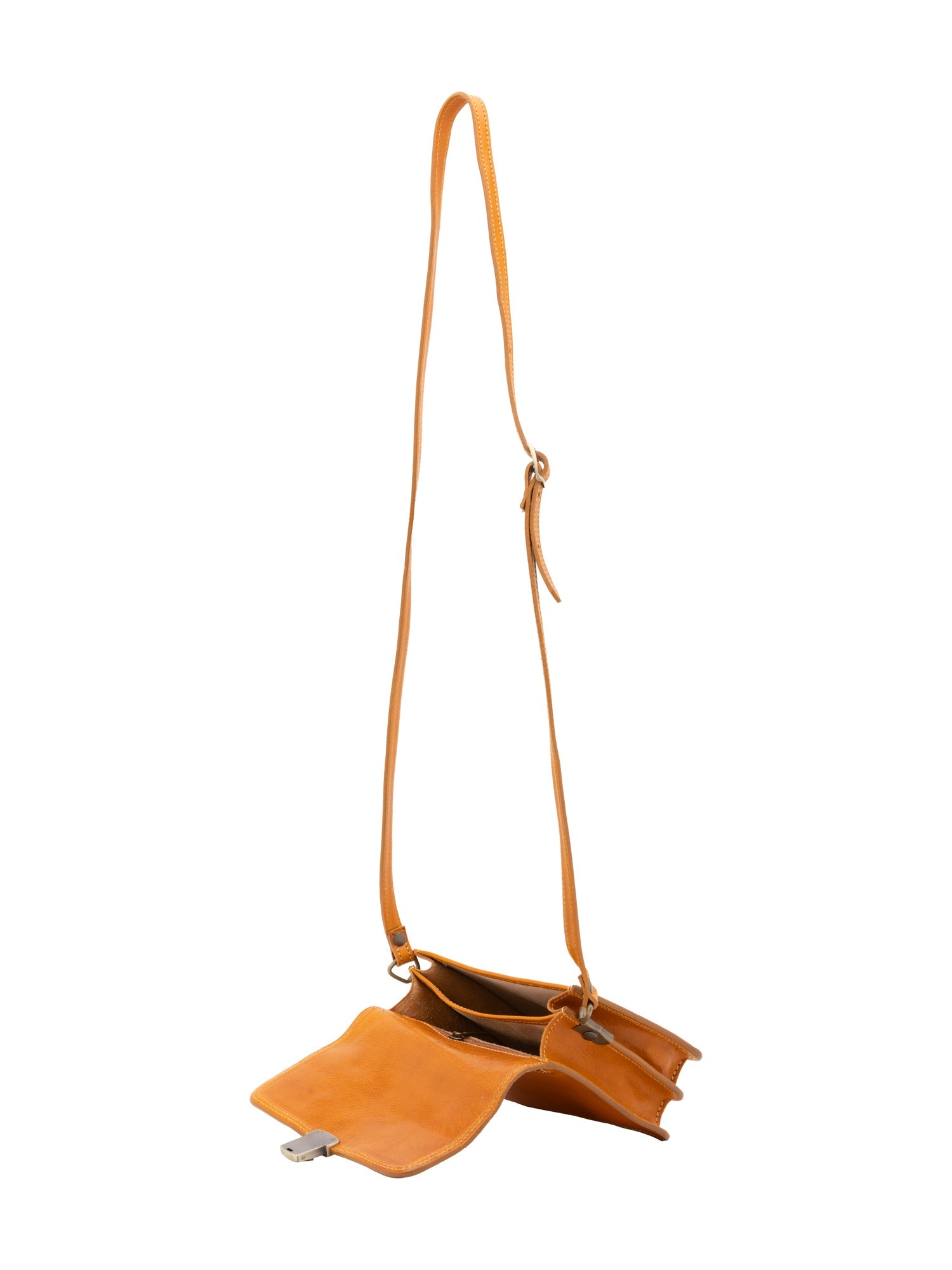 Borsa a tracolla da donna Vera pelle 5516-Giallo I Fratelli