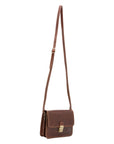 Borsa a tracolla da donna Vera pelle 5516-Marrone I Fratelli