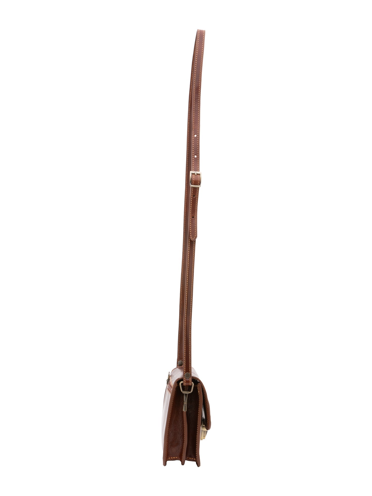 Borsa a tracolla da donna Vera pelle 5516-Marrone I Fratelli
