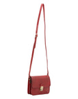 Borsa a tracolla da donna Vera pelle 5516-Rosso I Fratelli