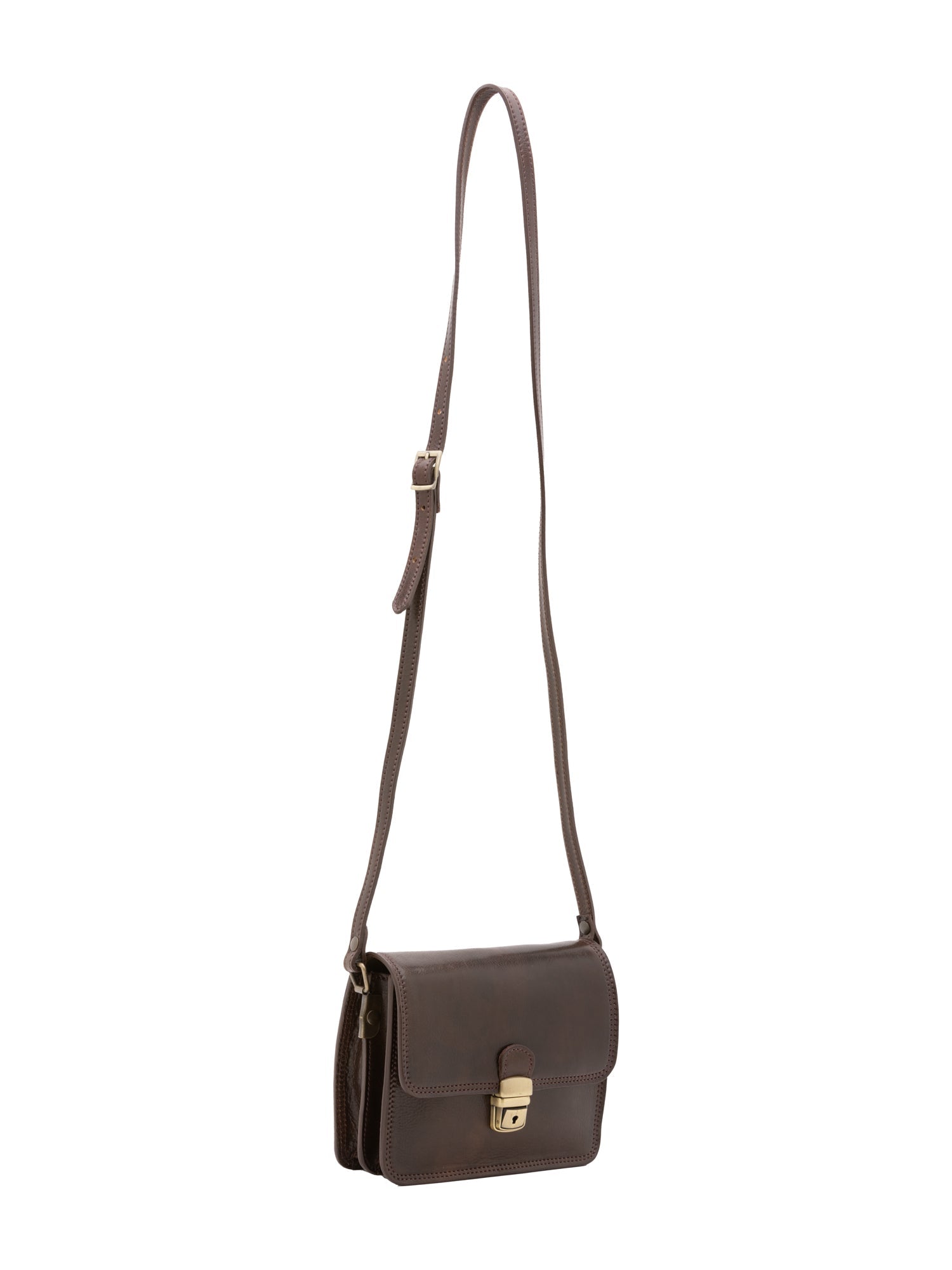 Borsa a tracolla da donna Vera pelle 5516-Tmoro I Fratelli