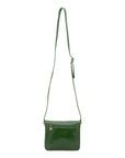 Borsa a tracolla da donna Vera pelle 5516-Verde I Fratelli