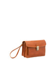 Borsa a mano da uomo in vera pelle 100% pelle 5517-Cognac I Fratelli