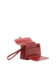 Borsa a mano da uomo in vera pelle 100% pelle 5517-Rosso I Fratelli