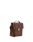 Borsa a tracolla uomo in vera pelle Made in Italy 5518-Marrone I Fratelli