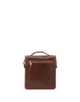 Borsa a tracolla uomo in vera pelle Made in Italy 5518-Marrone I Fratelli