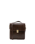Borsa a tracolla uomo in vera pelle Made in Italy 5518-Tmoro I Fratelli