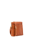 Borsa a tracolla uomo in vera pelle Made in Italy 5519-Cognac I Fratelli