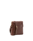 Borsa a tracolla uomo in vera pelle Made in Italy 5519-Marrone I Fratelli