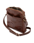 Borsa a tracolla uomo in vera pelle Made in Italy 5519-Marrone I Fratelli