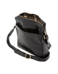 Borsa a tracolla uomo in vera pelle Made in Italy 5519-Nero I Fratelli