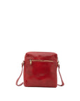 Borsa a tracolla uomo in vera pelle Made in Italy 5519-Rosso I Fratelli
