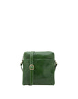 Borsa a tracolla uomo in vera pelle Made in Italy 5519-Verde I Fratelli