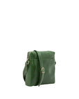 Borsa a tracolla uomo in vera pelle Made in Italy 5519-Verde I Fratelli