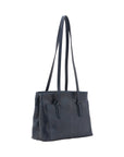 Borsa a spalla da donna Vera pelle 5520-Blu I Fratelli