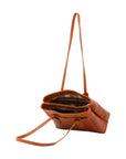 Borsa a spalla da donna Vera pelle 5520-Cognac I Fratelli