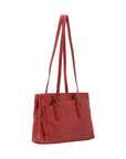 Borsa a spalla da donna Vera pelle 5520-Rosso I Fratelli