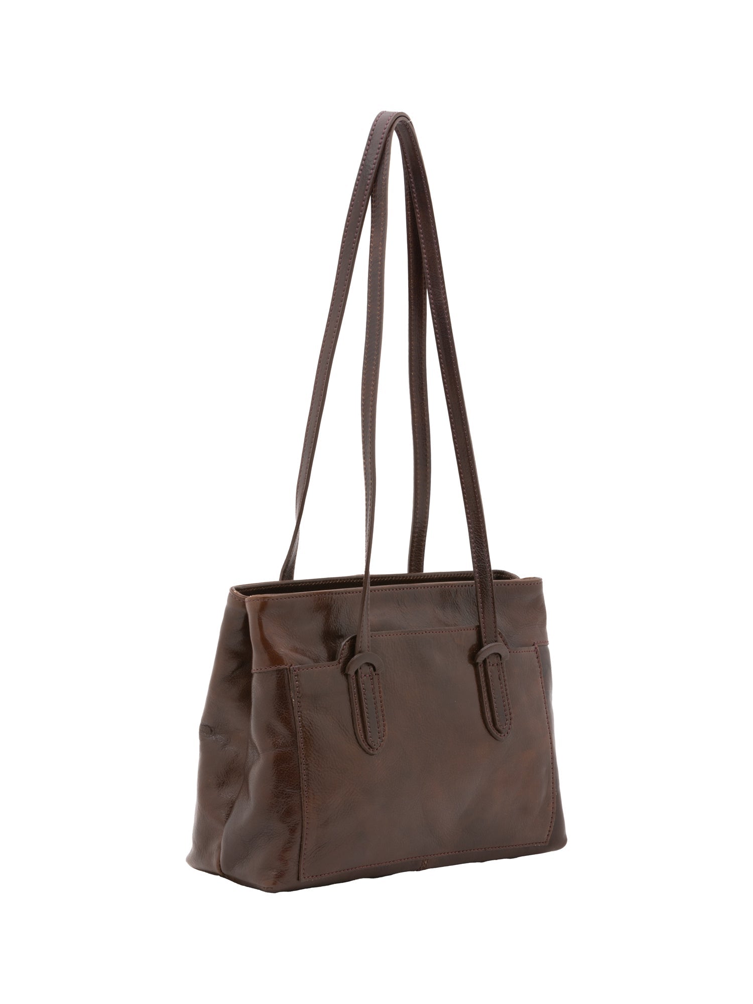 Borsa a spalla da donna Vera pelle 5520-Tmoro I Fratelli