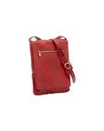 Borsa a tracolla uomo in vera pelle Made in Italy 5526-Rosso I Fratelli
