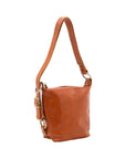 Borsa a secchiello da donna Vera pelle 5527-Cognac I Fratelli