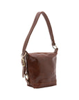Borsa a secchiello da donna Vera pelle 5527-Marrone I Fratelli