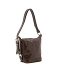 Borsa a secchiello da donna Vera pelle 5527-Tmoro I Fratelli