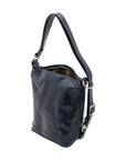 Borsa a secchiello da donna Vera pelle 5528-Blu I Fratelli