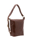 Borsa a secchiello da donna Vera pelle 5528-Marrone I Fratelli