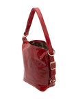 Borsa a secchiello da donna Vera pelle 5528-Rosso I Fratelli