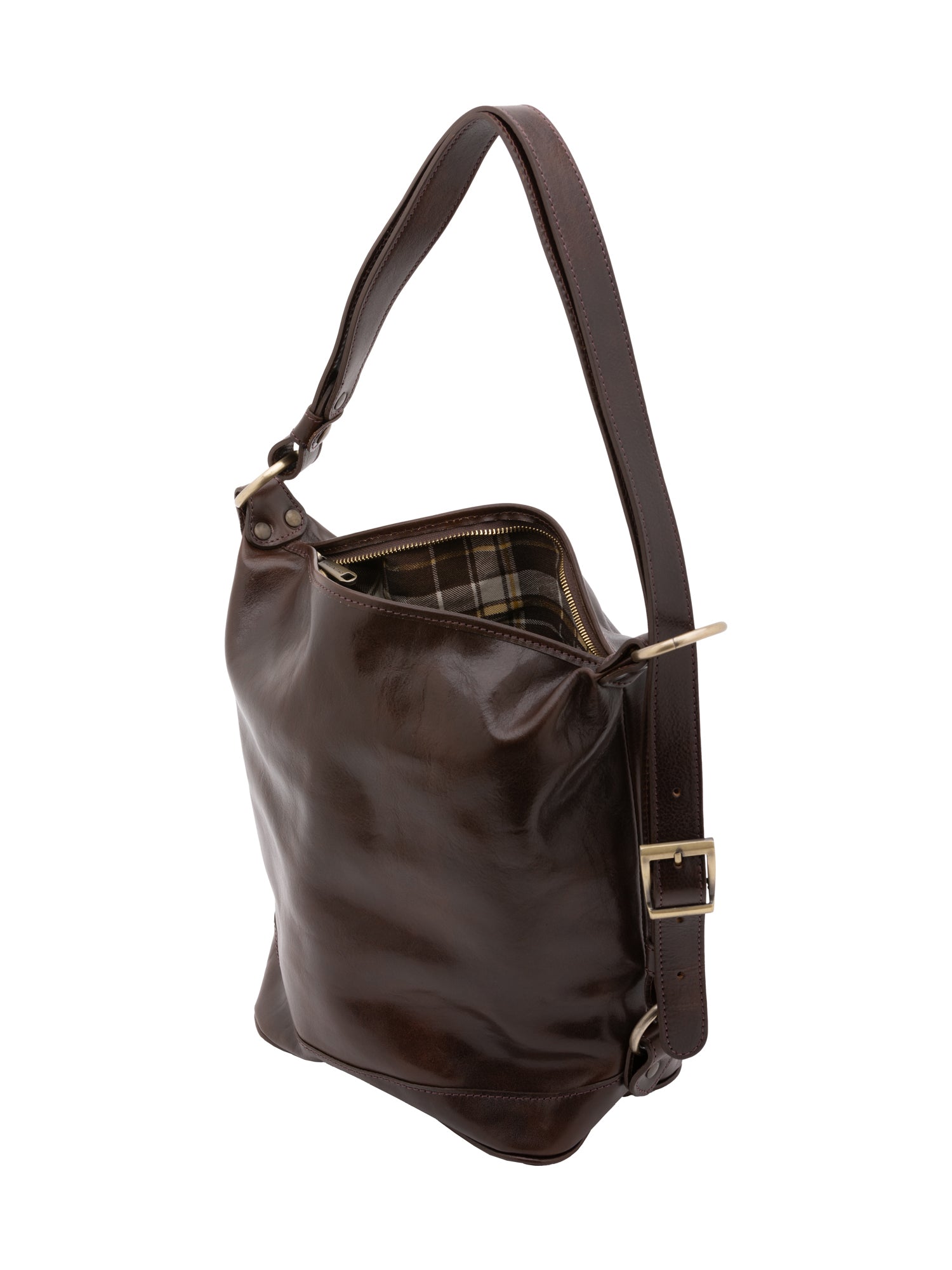 Borsa a secchiello da donna Vera pelle 5528-Tmoro I Fratelli