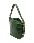 Borsa a secchiello da donna Vera pelle 5528-Verde I Fratelli