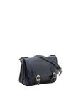 Borsa a tracolla da donna 100% vera pelle 5529-Blu I Fratelli