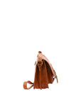 Borsa a tracolla da donna 100% vera pelle 5529-Cognac I Fratelli
