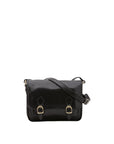 Borsa a tracolla da donna 100% vera pelle 5529-Nero I Fratelli