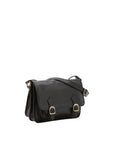 Borsa a tracolla da donna 100% vera pelle 5529-Nero I Fratelli