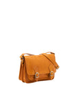 Borsa a tracolla da donna 100% vera pelle 5529-Senape I Fratelli