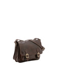 Borsa a tracolla da donna 100% vera pelle 5529-Tmoro I Fratelli