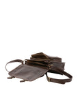 Borsa a tracolla da donna 100% vera pelle 5529-Tmoro I Fratelli