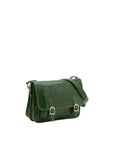 Borsa a tracolla da donna 100% vera pelle 5529-Verde I Fratelli