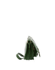 Borsa a tracolla da donna 100% vera pelle 5529-Verde I Fratelli