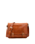 Borsa a tracolla da donna 100% pelle 5530-Cognac I Fratelli