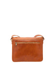 Borsa a tracolla da donna 100% pelle 5530-Cognac I Fratelli