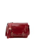 Borsa a tracolla da donna 100% pelle 5530-Rosso I Fratelli