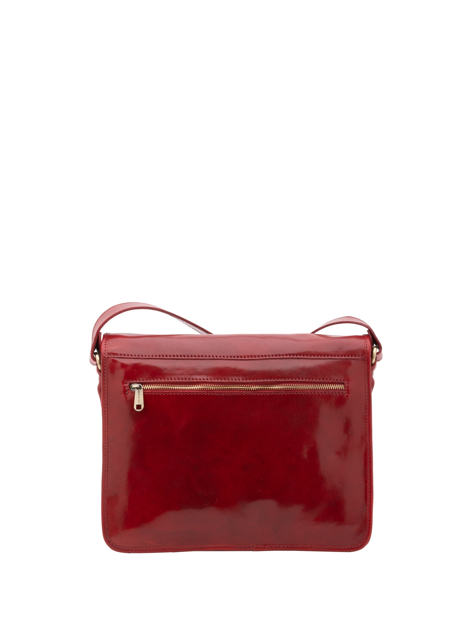 Borsa a tracolla da donna 100% pelle 5530-Rosso I Fratelli