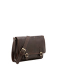 Borsa a tracolla da donna 100% pelle 5530-Tmoro I Fratelli