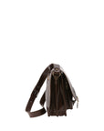 Borsa a tracolla da donna 100% pelle 5530-Tmoro I Fratelli