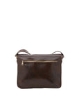 Borsa a tracolla da donna 100% pelle 5530-Tmoro I Fratelli
