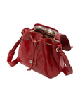 Borsa a secchiello da donna Vera pelle 5531-Rosso I Fratelli
